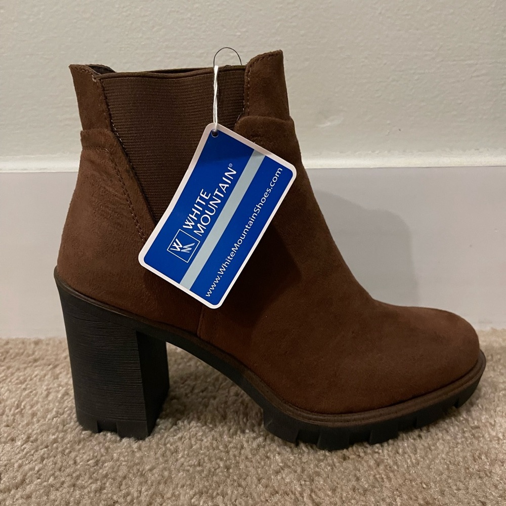 Womens White Mountain Nevados Roma Basil Fabric Ankle Boots, Size 8.5